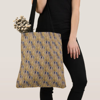 Bolsa de compras de arte de vida salvaje de arte d