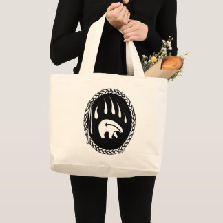 Bolsa de compras de arte de vida salvaje tribal de