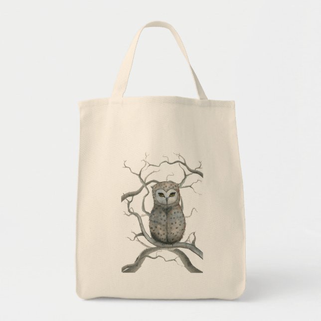 Bolsa de compras de búho lindo (Frente)