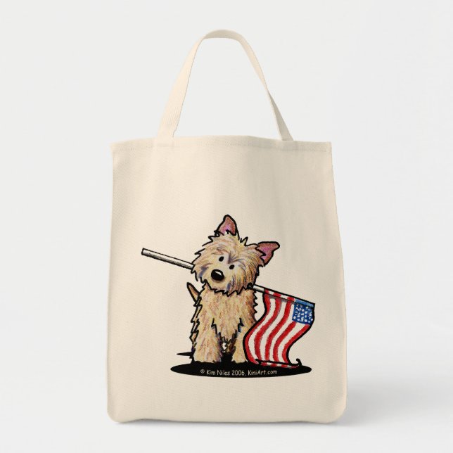 Bolsa de compras de Cairn Terrier de EE. UU. (Frente)