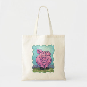 Bolsa de compras de cerdo reutilizable