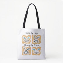 Bolsa de compras de conejito amigo.