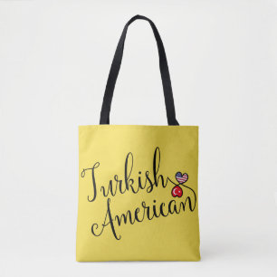 Bolsa de compras de corazón entrelazado de un esta