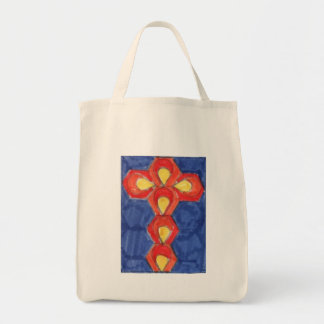 Bolsa de compras de fondo cruzado