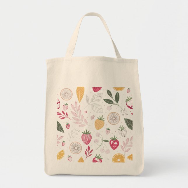 Bolsa de compras de frutas lindas (Frente)
