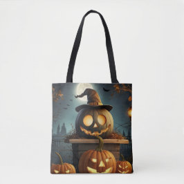 Bolsa de compras de Halloween. Truco o trato.