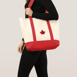 Bolsa de compras de la hoja de arce de otoño de Ca