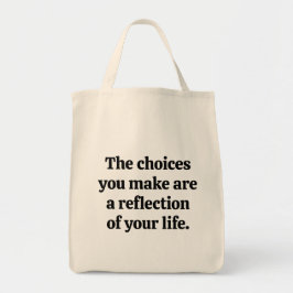 Bolsa de compras de las decisiones que tomas