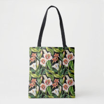 Bolsa de compras de Lirio de Calla Tropical Lujuri