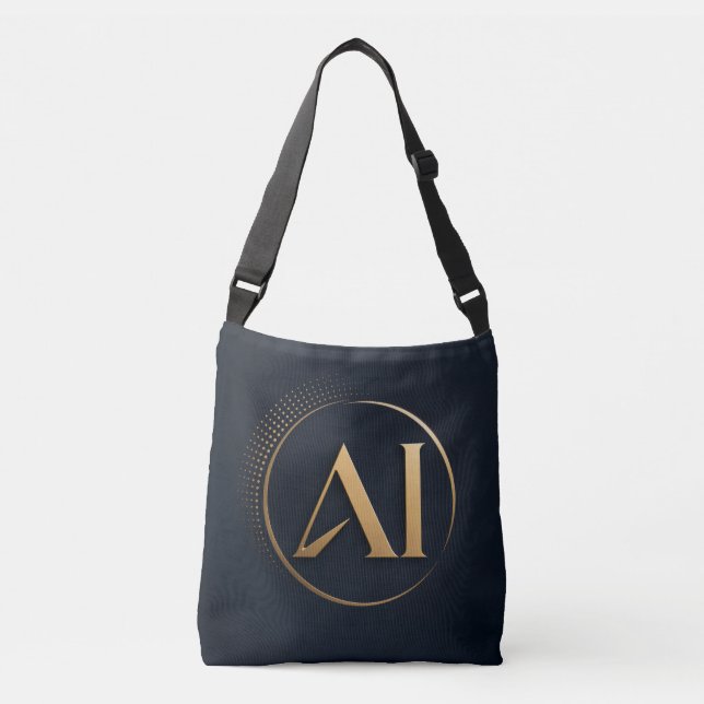 Bolsa de compras de Logo de Oro de Lujo de IA – Ar (Anverso)