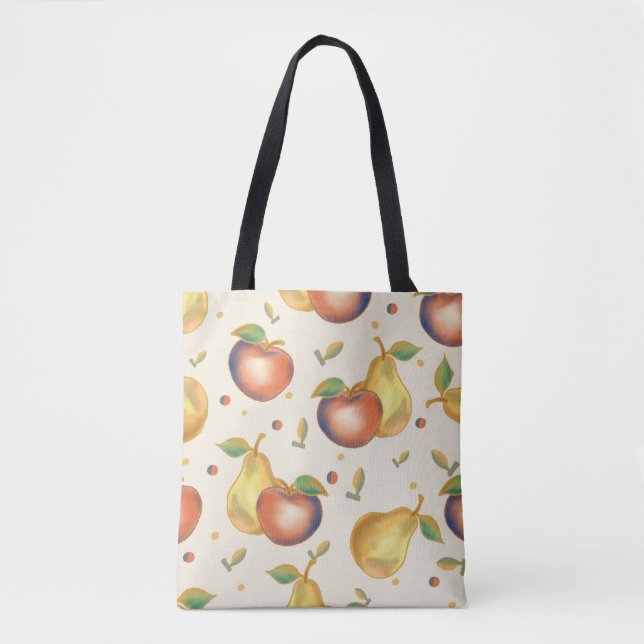 Bolsa de compras de manzana y pera (Anverso)