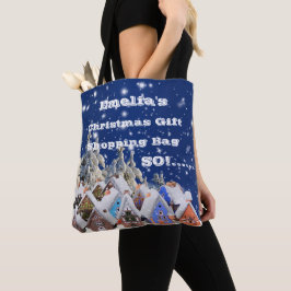 Bolsa de compras de regalos de Navidad “No mirar”