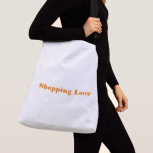 Bolsa de compras de texto impreso para más de una