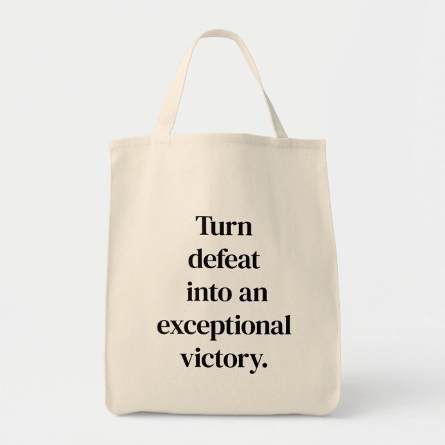 Bolsa de compras de victoria excepcional (Frente)