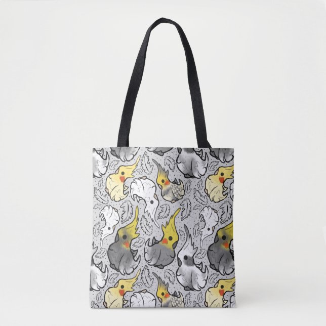 Bolsa de compras del Tote Dusty Cockatiels (Anverso)