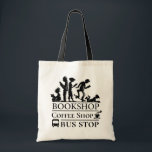 Bolsa de compras divertida para los amantes del li<br><div class="desc">Paradas de compras para los amantes de los libros graciosos e ilustrados bolsos de té.</div>