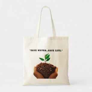 Bolsa de compras ecológica: Salven agua, salvan la