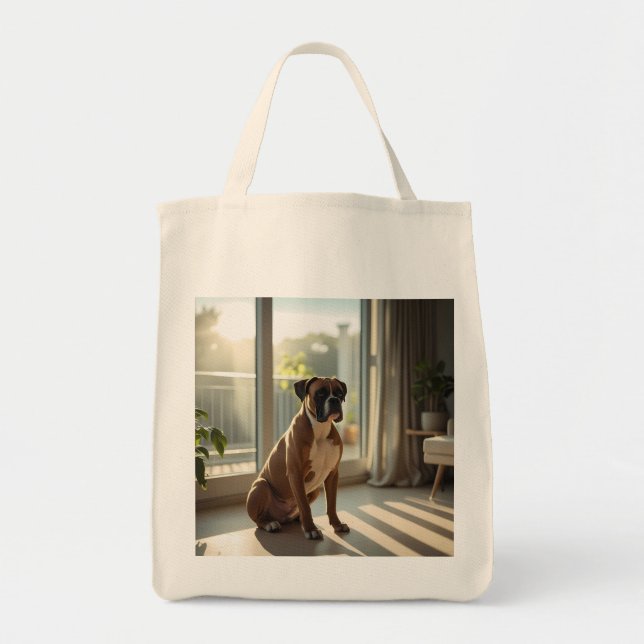 Bolsa de compras elegante para comestibles Boxer (Frente)