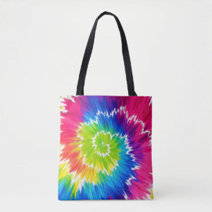 Bolsa de Compras Estética Espiral Colorida