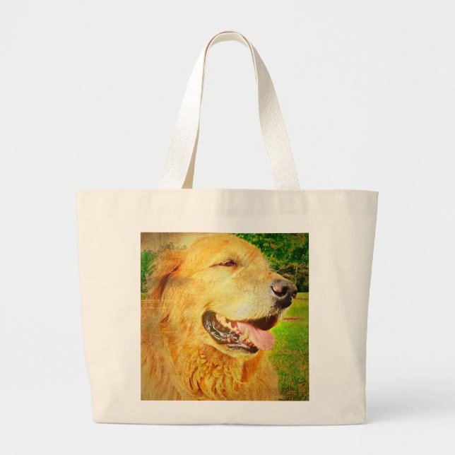 Bolsa de compras Golden Retriever (Frente)