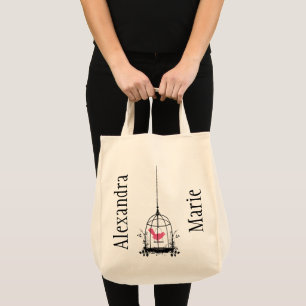 Bolsa de compras orgánica para jaulas de pájaros s