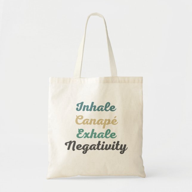 Bolsa de compras para inhalación de canapé exhale  (Frente)