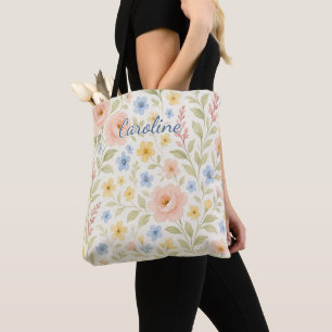Bolsa de Compras Personalizada con Arte Floral Fra