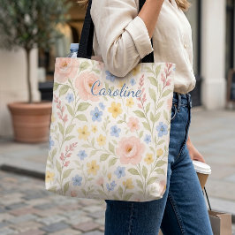 Bolsa de Compras Personalizada con Arte Floral Fra