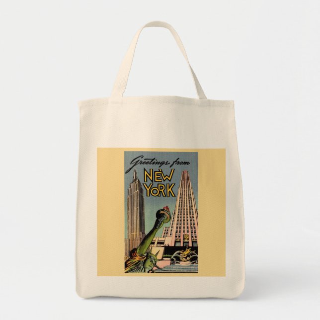 Bolsa de compras retro de Nueva York (Frente)