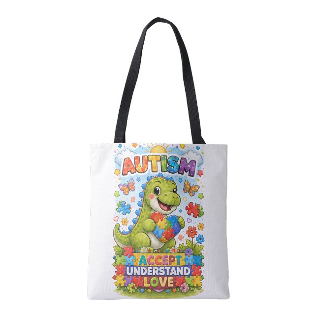 Bolsa de compras reutilizable de Aceptación del Au (Autism Acceptance Shopping reusable tote bag)