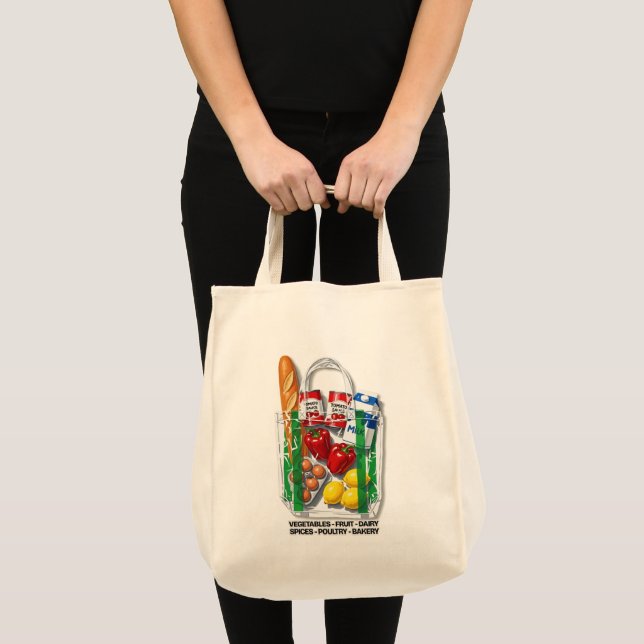Bolsa de compras reutilizable para comestibles (Anverso (producto))