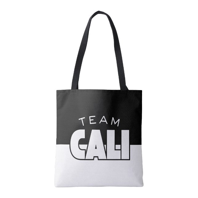 Bolsa de compras reutilizable Team Cali (Team Cali reusable shopping tote bag)