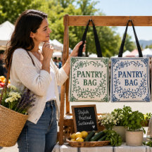 BOLSA DE COMPRAS "TÉ VERDE" - TOTE CHINOISERIE