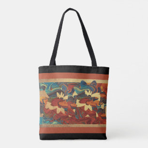 Bolsa de compras/Tote Swirl o colores Multicolor