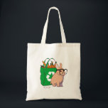 Bolsa de Conejo Hipster (sin texto)<br><div class="desc">Hipster Bunny compra productos locales en el mercado de los agricultores.</div>