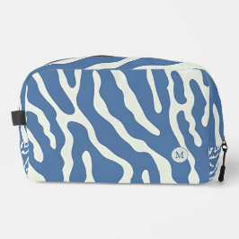 Bolsa de confección de las líneas onduladas azul y