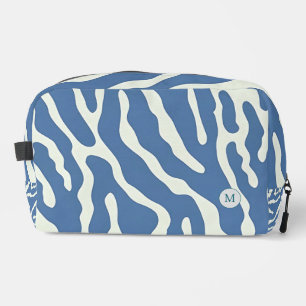 Bolsa de confección de las líneas onduladas azul y