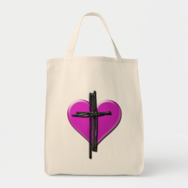Bolsa de Corazón de Tinta y Lienzo Cruzado (Frente)