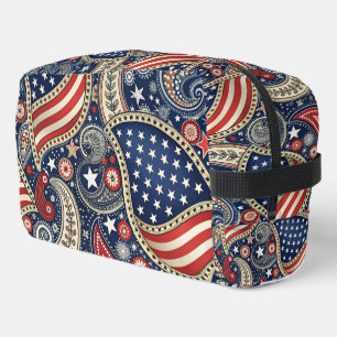 Bolsa de corte de corte de paisley patriótica