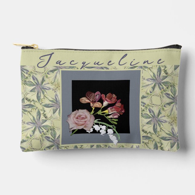 Bolsa de corte de fresado de impresión de flores d (Anverso)