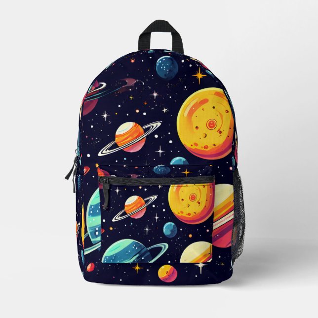 Bolsa de corte de impresión con tema de espacio (Anverso)
