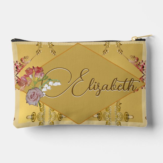 Bolsa de corte de impresión floral (Reverso )