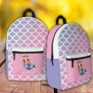 Bolsa de corte de impresión morada y rosa