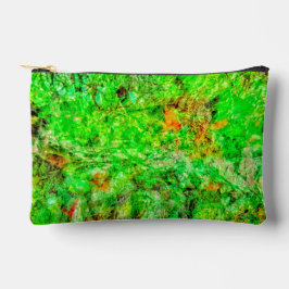 Bolsa de corte y costura abstracta verde lima, Del