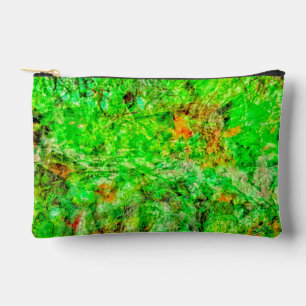 Bolsa de corte y costura abstracta verde lima, Del