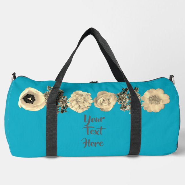 Bolsa de corte y costura con estampado de flores a (Anverso)