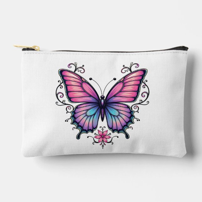 Bolsa de corte y costura con estampado de mariposa (Anverso)