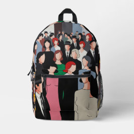 Bolsa de corte y costura de arte de multitud moder