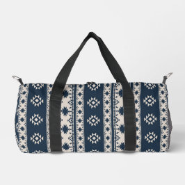 Bolsa de corte y costura de estampado azteca azul