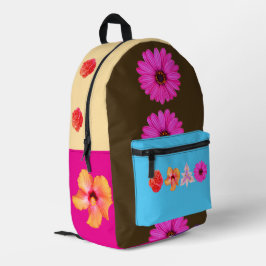Bolsa de corte y costura de estampado de bouquet